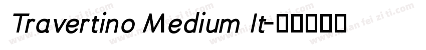 Travertino Medium It字体转换
